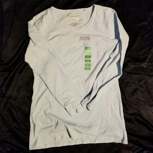 Earth Yoga Large Long Sleeve Tee Mint Green NWOT